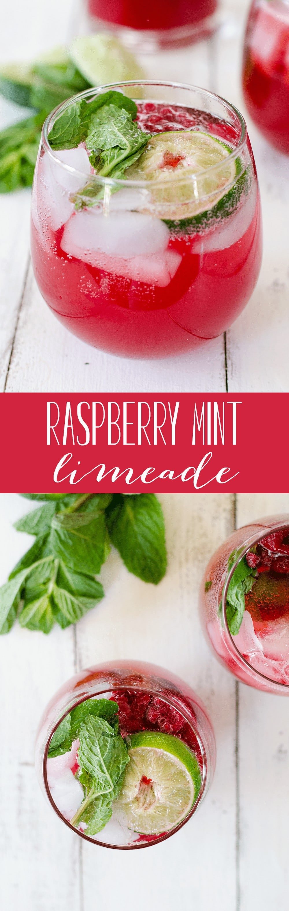 Raspberry Mint Limeade! A Refreshing Drink Perfect For Summer! Vegan, Gluten-Free And Low-Sugar. | Www.delishknowledge.com