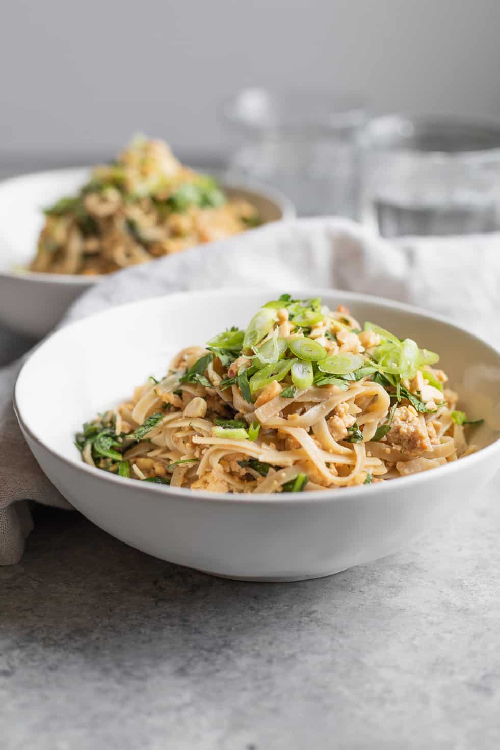 Creamy Pad Thai Noodles - It's All Good Vegan