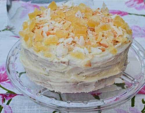 Vegan Pina Colada Cake