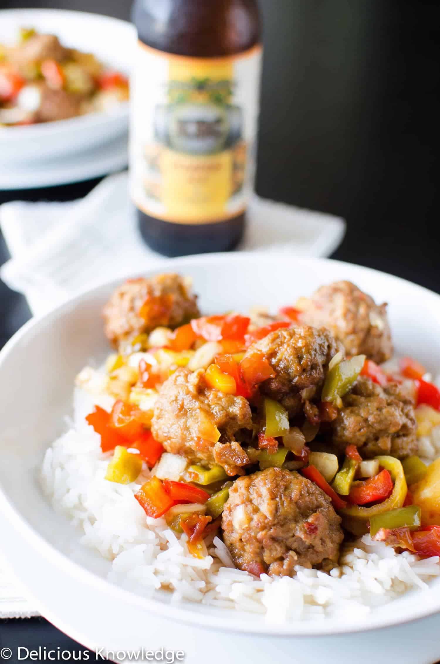 Spicy Vegan Meatballs in the Slowcooker Delish Knowledge