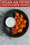 Air Fryer Buffalo Cauliflower Wings