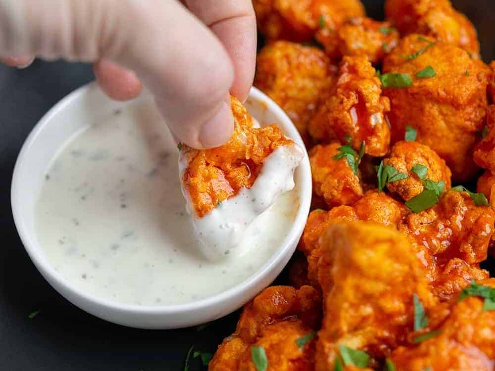 air fryer cauliflower wings