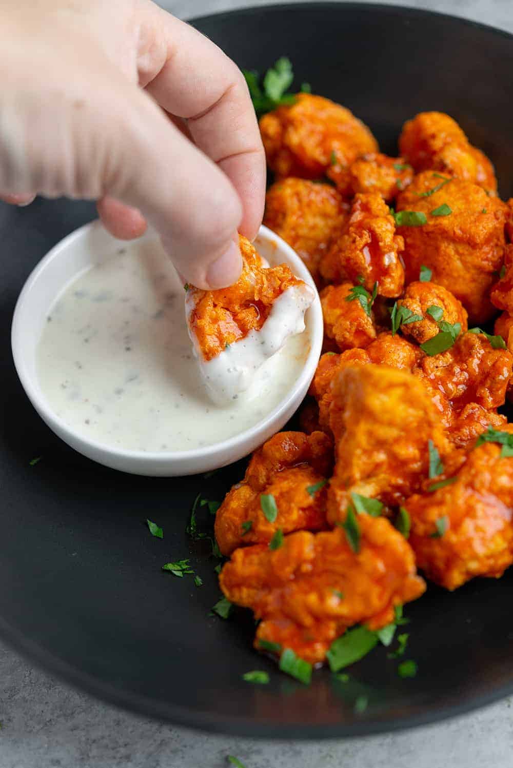 Air Fryer Cauliflower Wings 