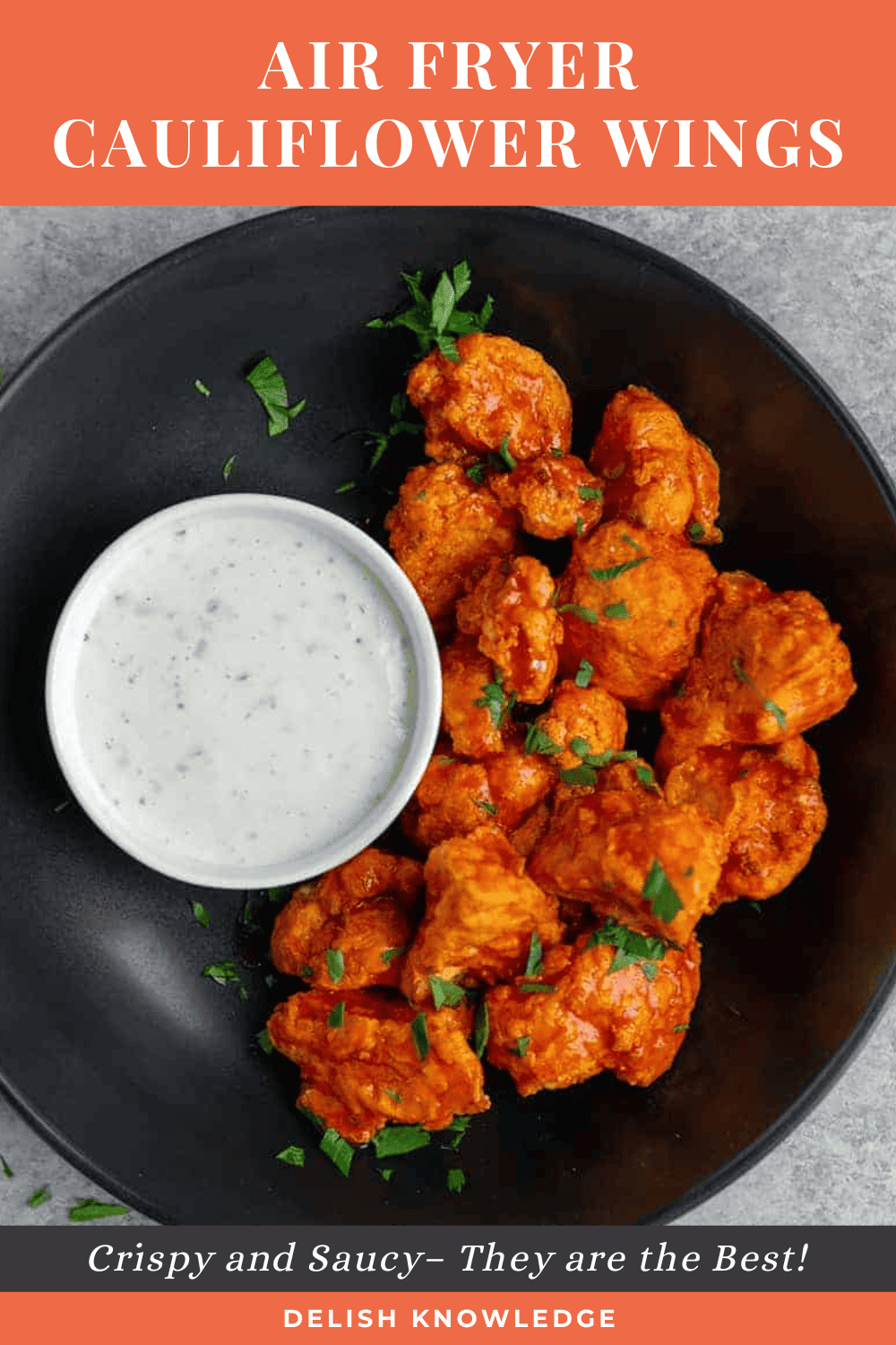 Air Fryer Cauliflower Wings Delish Knowledge