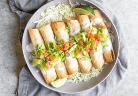 black bean taquitos