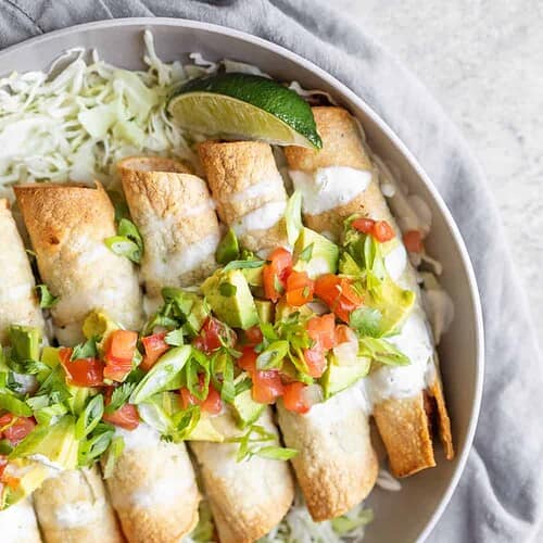 Air Fryer Black Bean Taquitos 10 Air Fryer Black Bean Taquitos