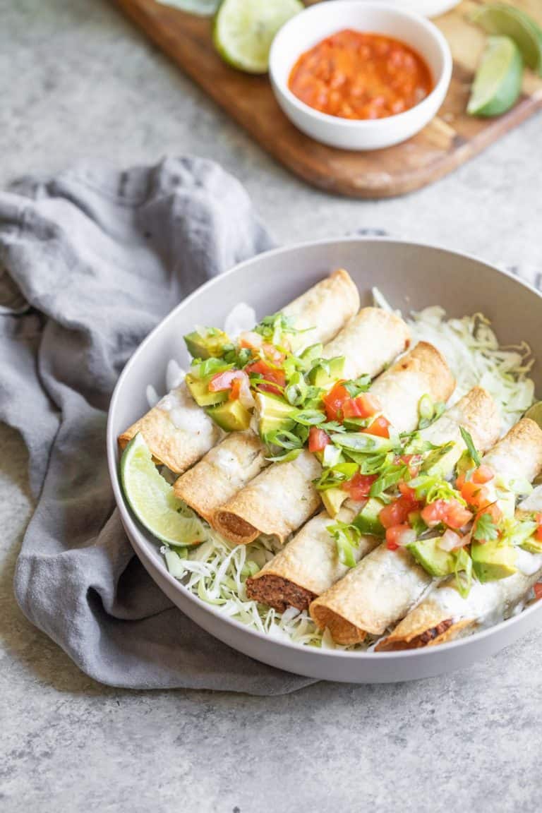 Air Fryer Black Bean Taquitos Delish Knowledge