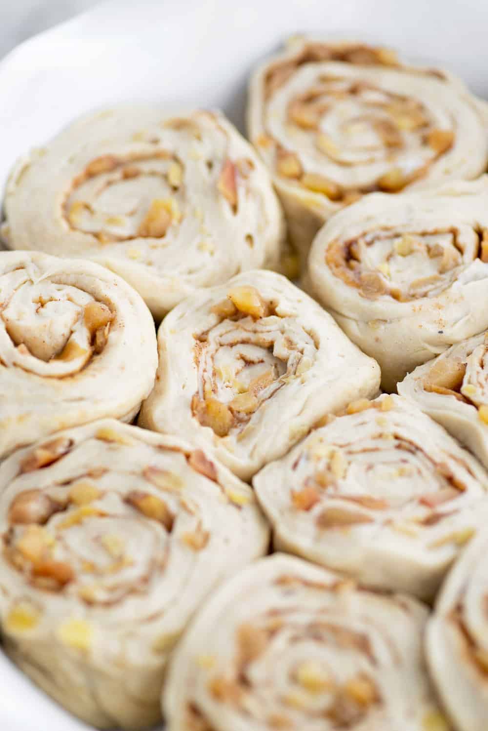 Uncooked Cinnamon Rolls