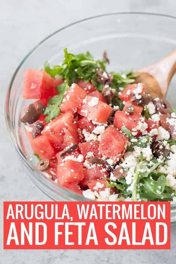 Arugula, Watermelon and Feta Salad