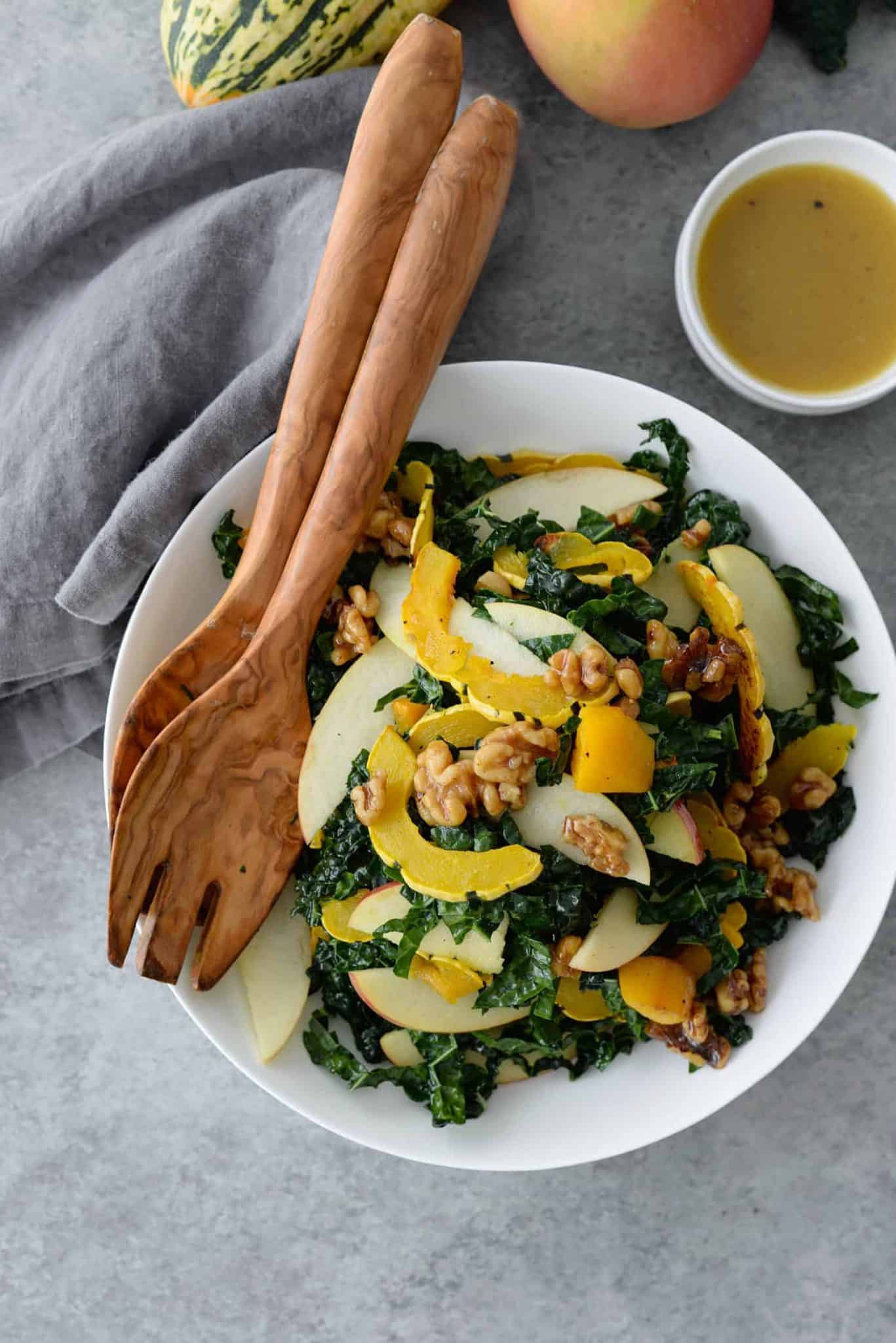 Autumn Squash, Kale and Apple Salad Delish Knowledge