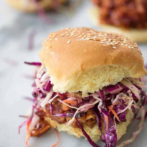 Vegan BBQ Tempeh Sandwiches 7 Vegan Bbq Tempeh Sandwich With Coleslaw