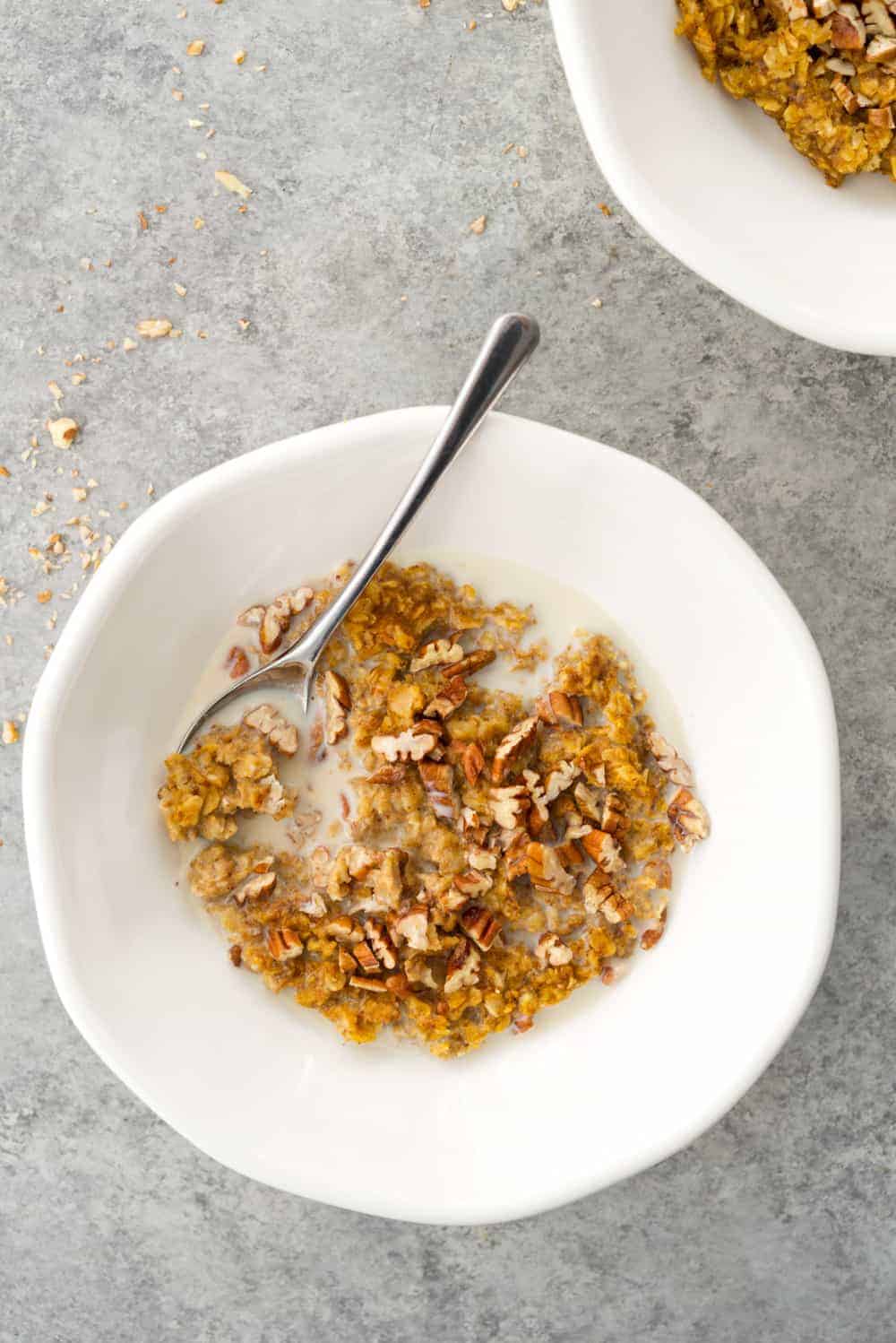 Baked Pumpkin Oatmeal 