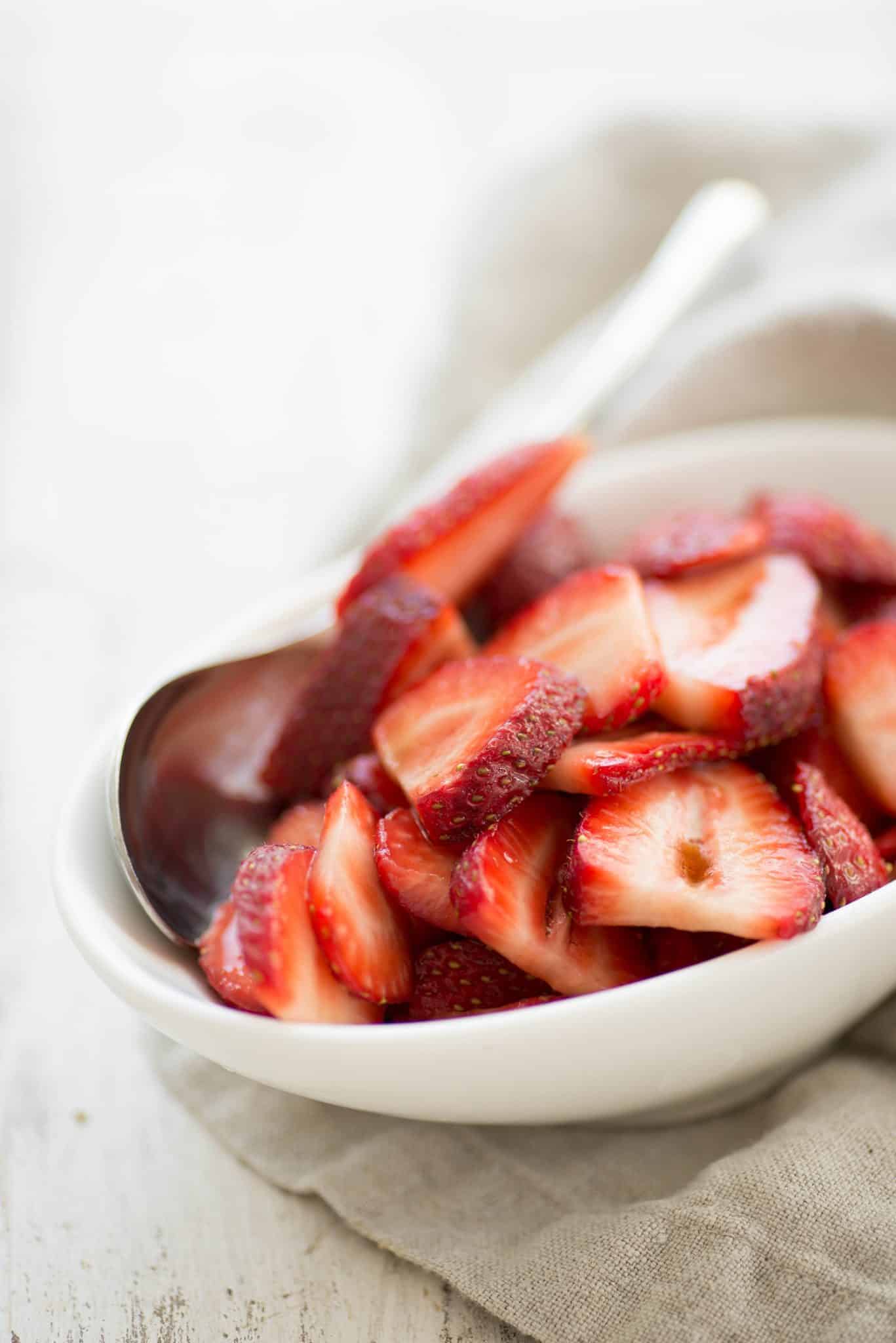 Balsamic Strawberry Ricotta Toast. The Perfect Breakfast For This Time Of Year. Balsamic Soaked Berries Spooned Onto Thick Toast With Orange Ricotta. | Delishknowledge.com