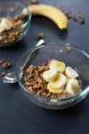 Banana Bread Chia Pudding with Buckwheat Clusters! A yummy vegan and gluten-free breakfast. | www.delishknowledge.com