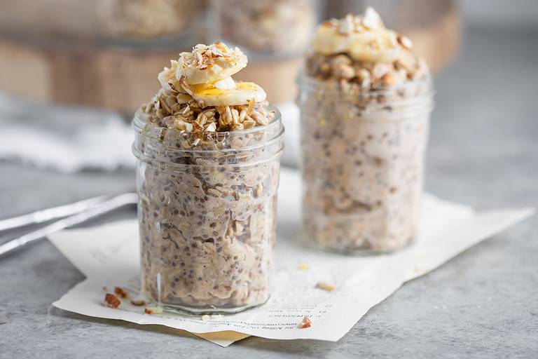 Banana Bread Overnight Oats