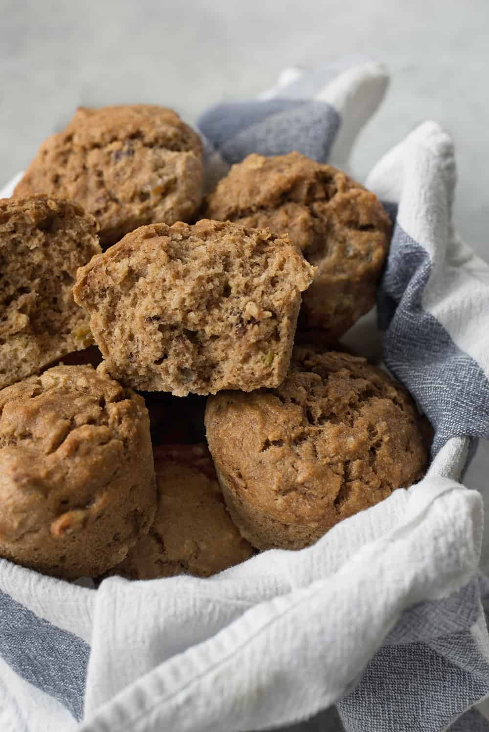 naturally sweetened banana muffins