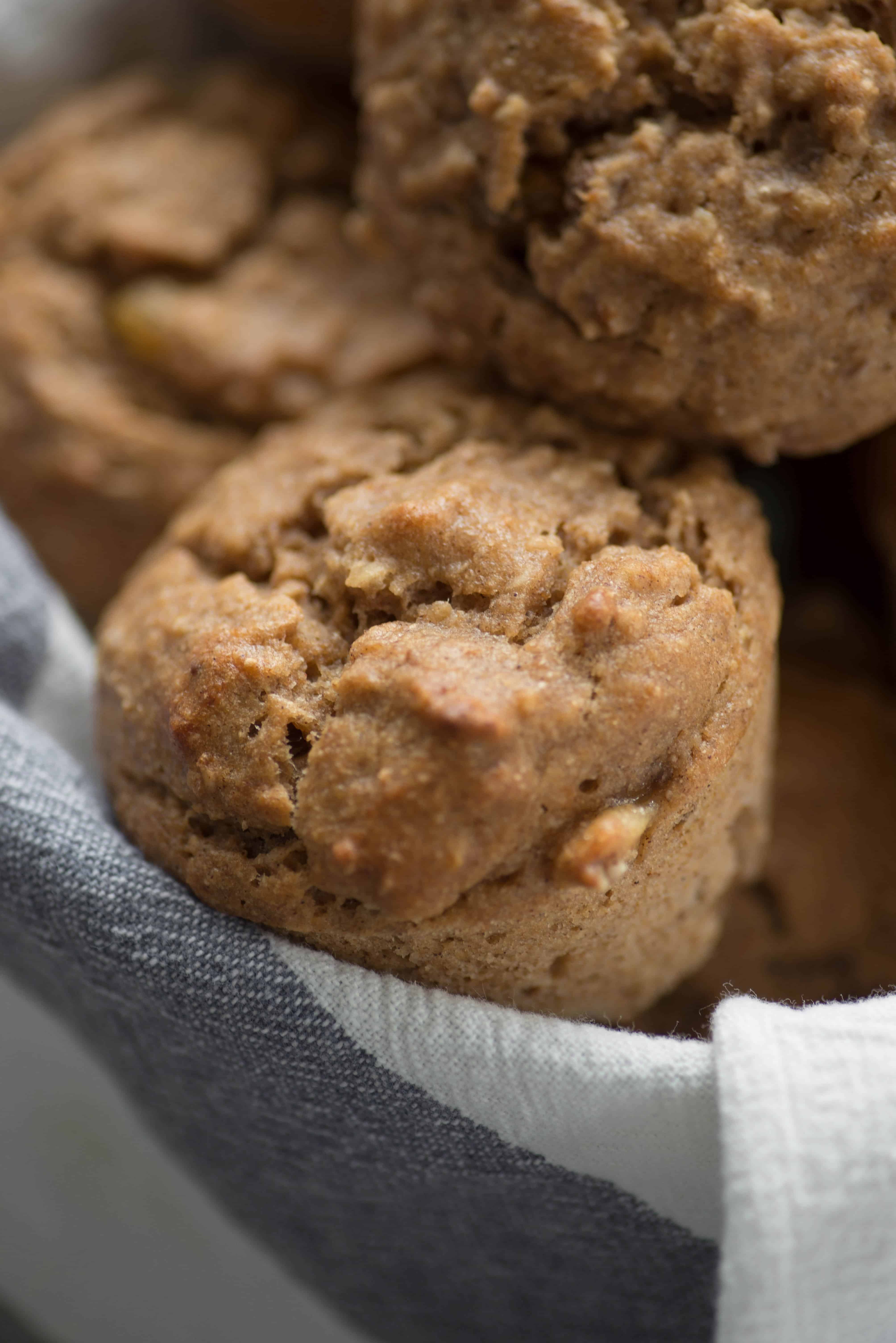 vegan naturally sweetened banana muffins