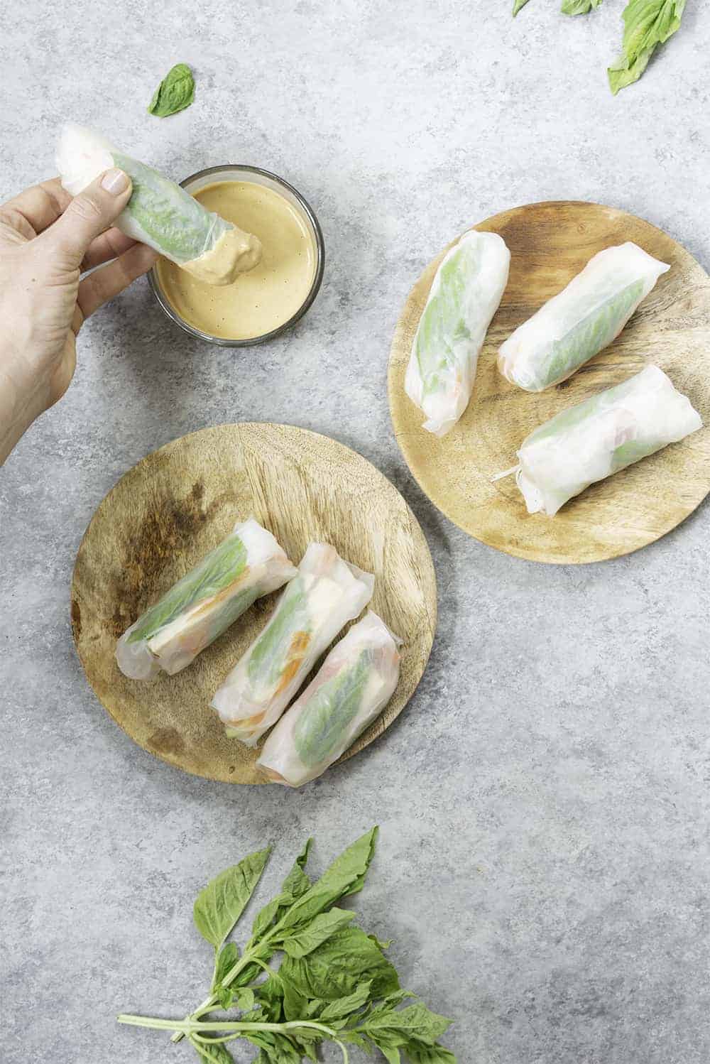 Vegan Rice Paper Rolls (Tofu Summer Rolls) - Plant Based Jess