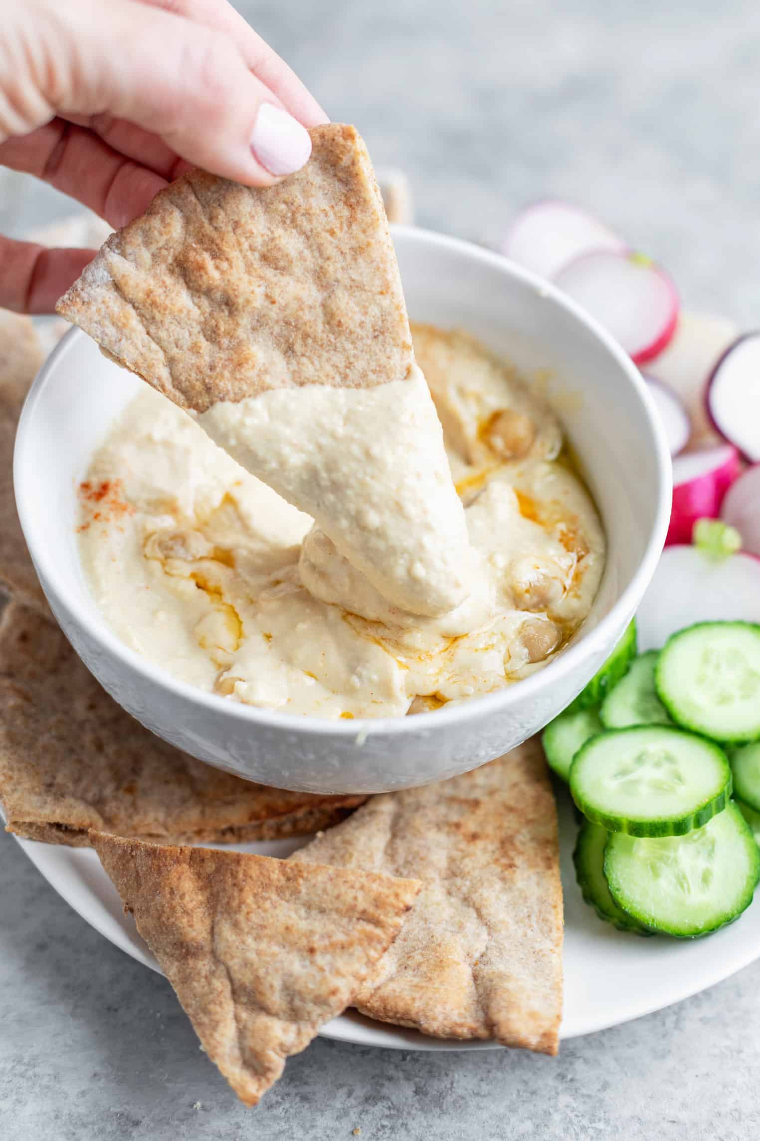 Homemade Hummus Recipe With Pita Bread