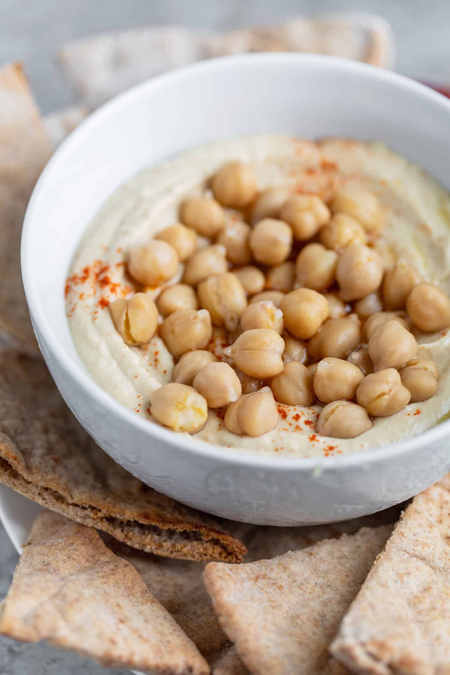 Bowl Of Homemade Hummus