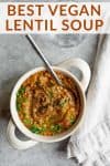 the best lentil soup with texts