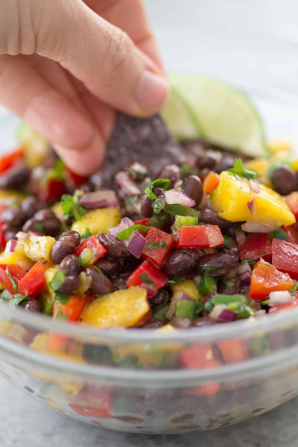 Fresh Black Bean and Mango Salsa - Delish Knowledge