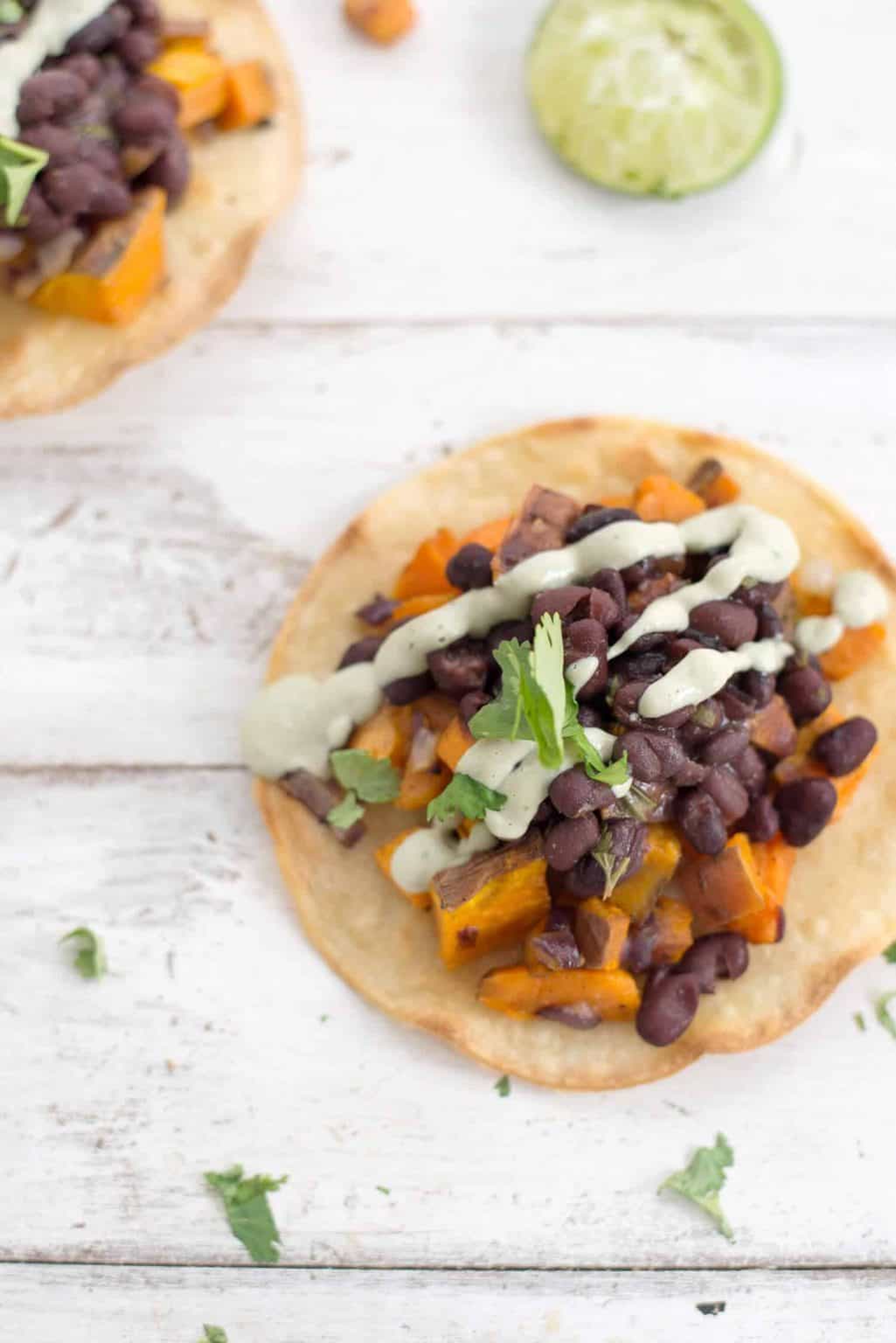 Black Bean and Sweet Potato Tostadas Delish Knowledge
