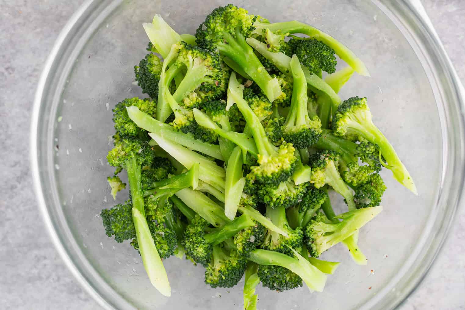 Broccoli With Garlic In A Bowl