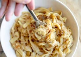 Caramelized Onion Fettuccine