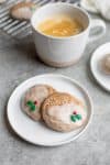 Chai Vegan Sugar Cookies With Eggnog Glaze