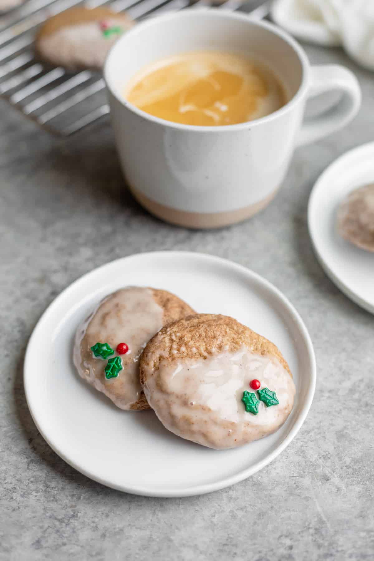 Chai Vegan Sugar Cookies With Eggnog Glaze 5 Copy