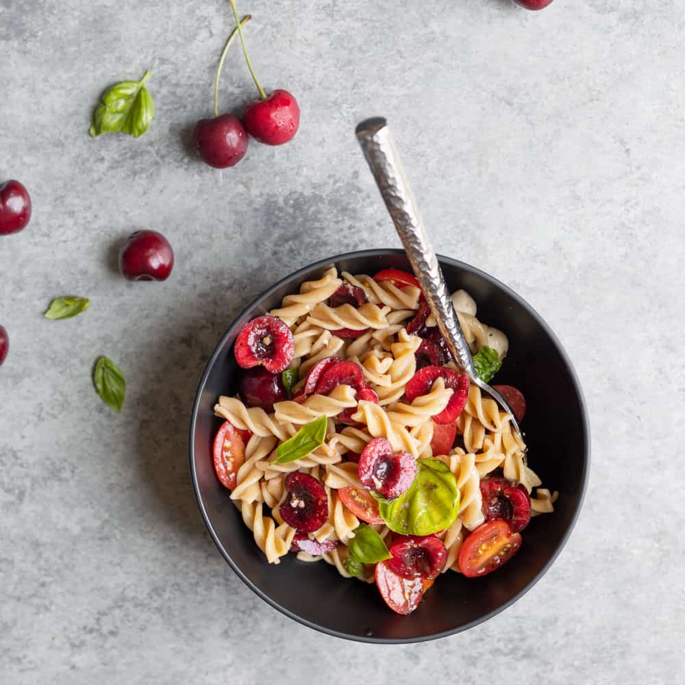 Cherry Caprese Pasta Salad Delish Knowledge