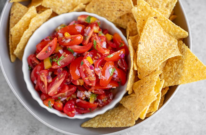 Cherry Tomato Salsa - Delish Knowledge
