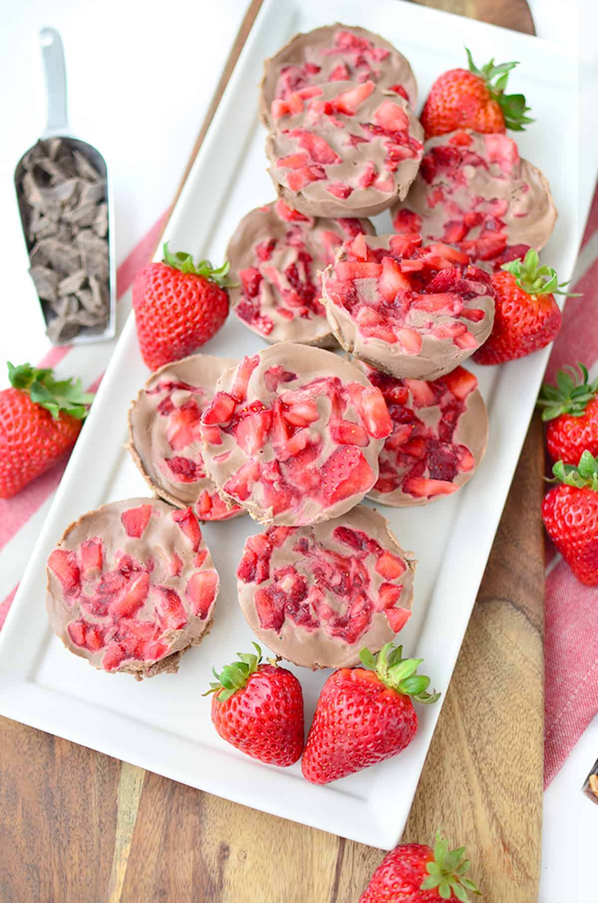 Chocolate Strawberry Cheesecake Bites