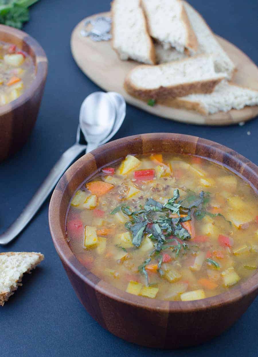 Chunky Vegetable Soup Recipe Delish Knowledge