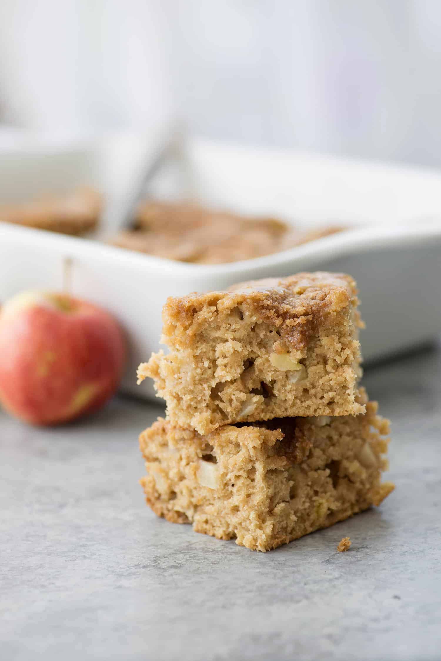 Cinnamon Spice Apple Cake 3 Cinnamon Spice Apple Cake! Similar To A Coffee Cake, Perfect For Brunch. This Cake Is Packed With Fresh Apples And Spices And Topped With Cinnamon-Sugar. A Must-Make For Fall. | Www.delishknowledge.com