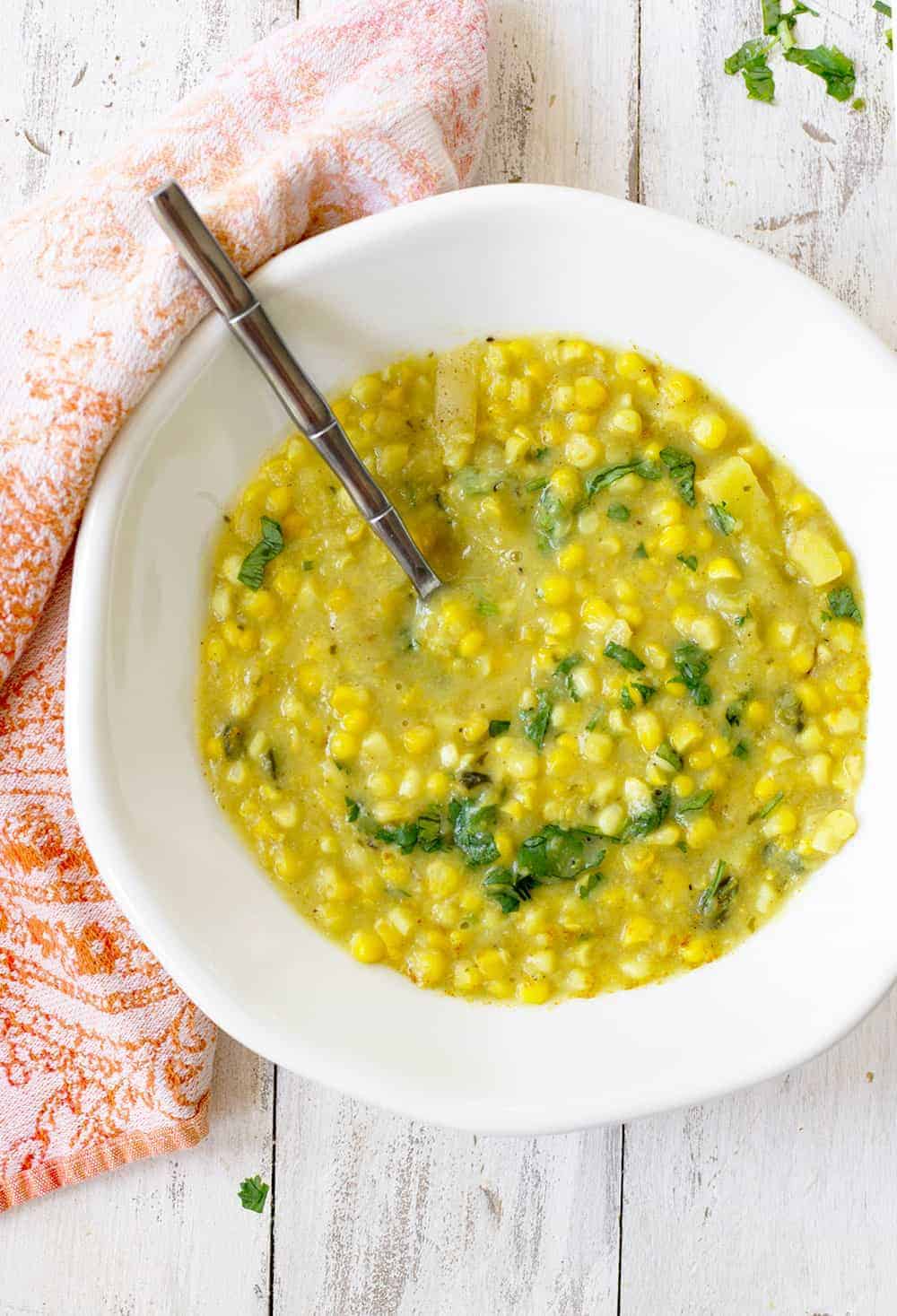 coconut corn chowder