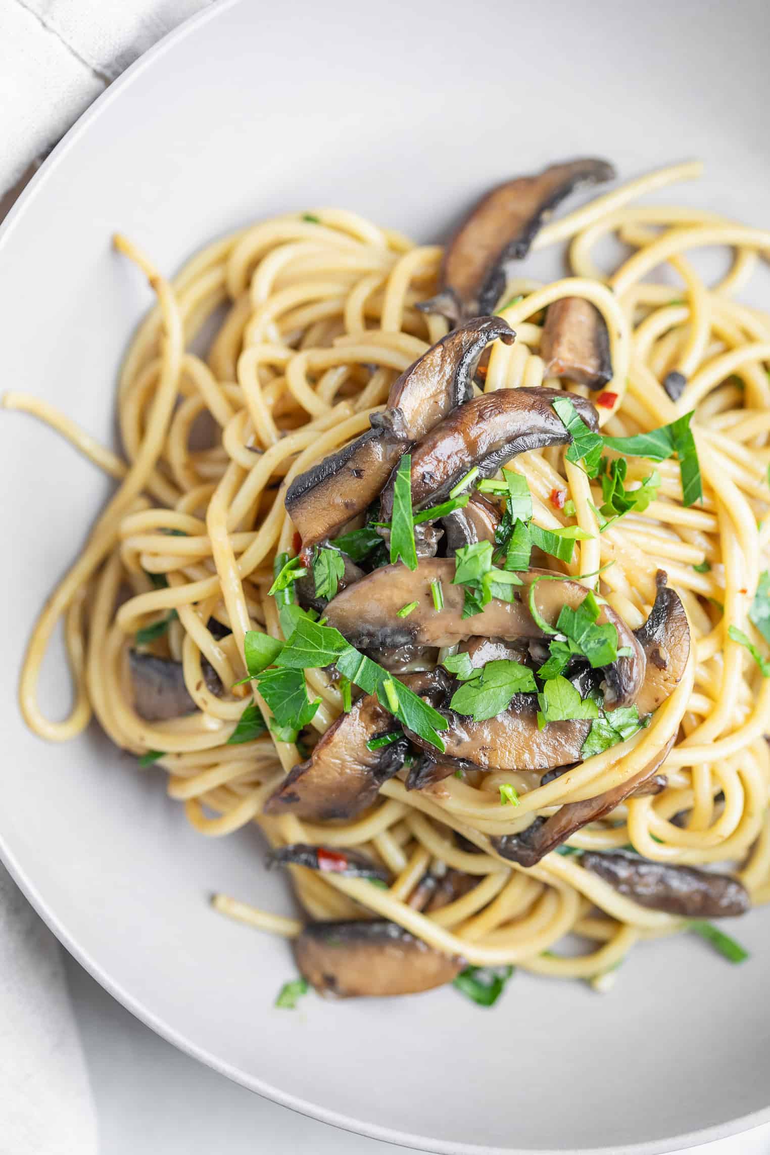 Bowl Of Mushroom Pasta Recipe 