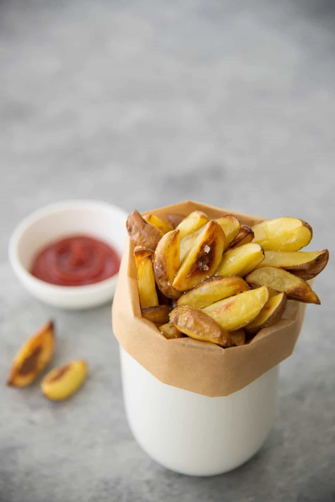 Perfectly Crisp Salt and Vinegar Potato Wedges Delish Knowledge