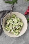 Cucumber, Dill and Radish Salad! A MUST-MAKE side-dish; refreshing, delicious and healthy! Vegetarian and gluten-free | delishknowledge.com