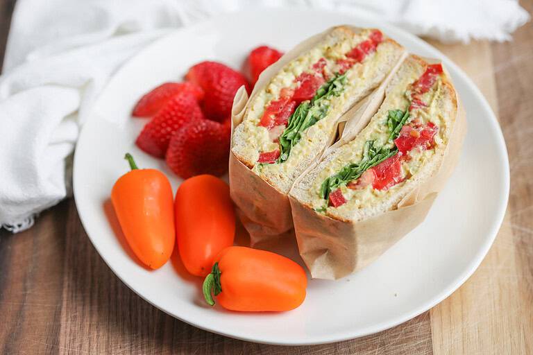 Curry Chickpea Salad Sandwich