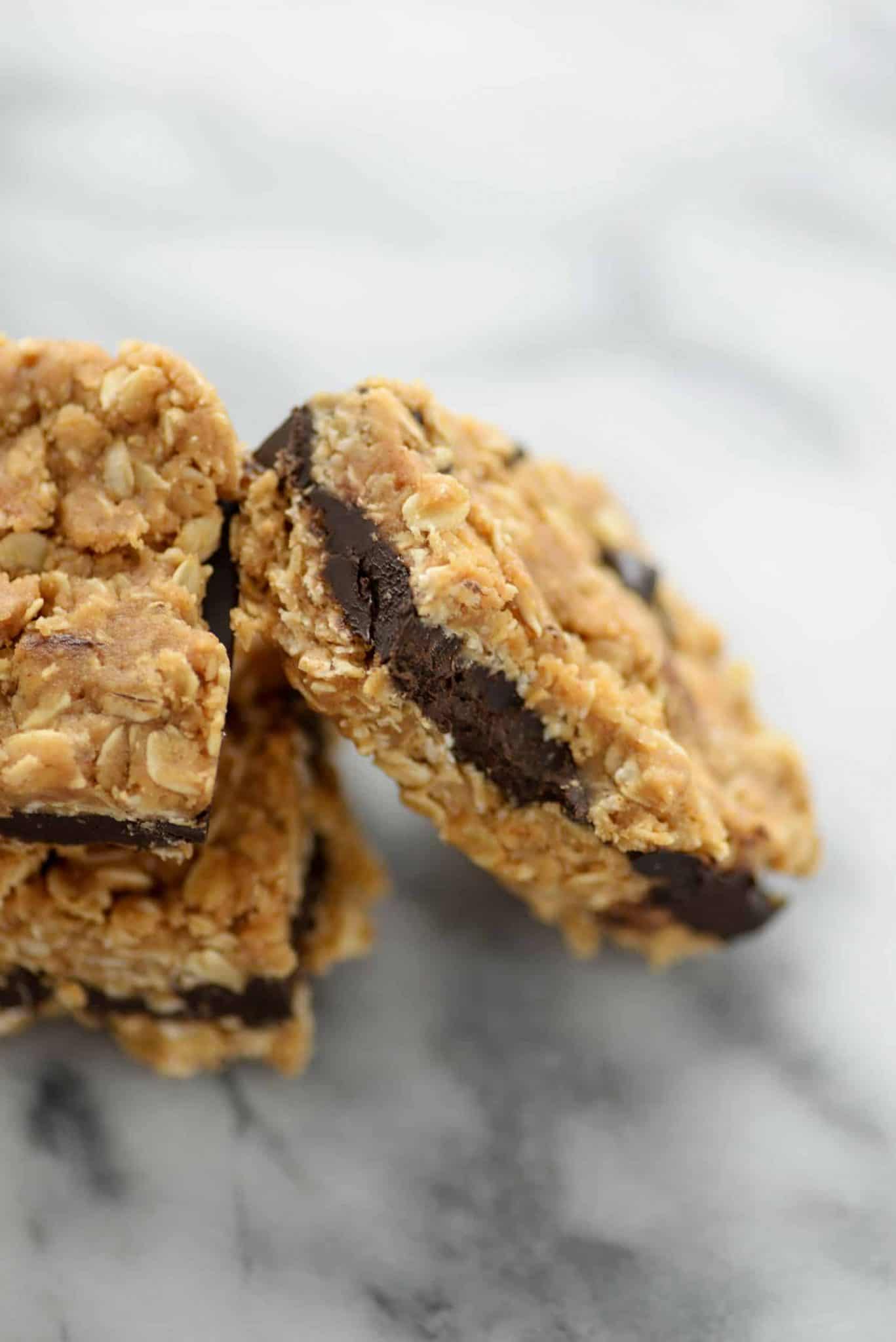 Dark Chocolate Almond Oatmeal Bars Delish Knowledge