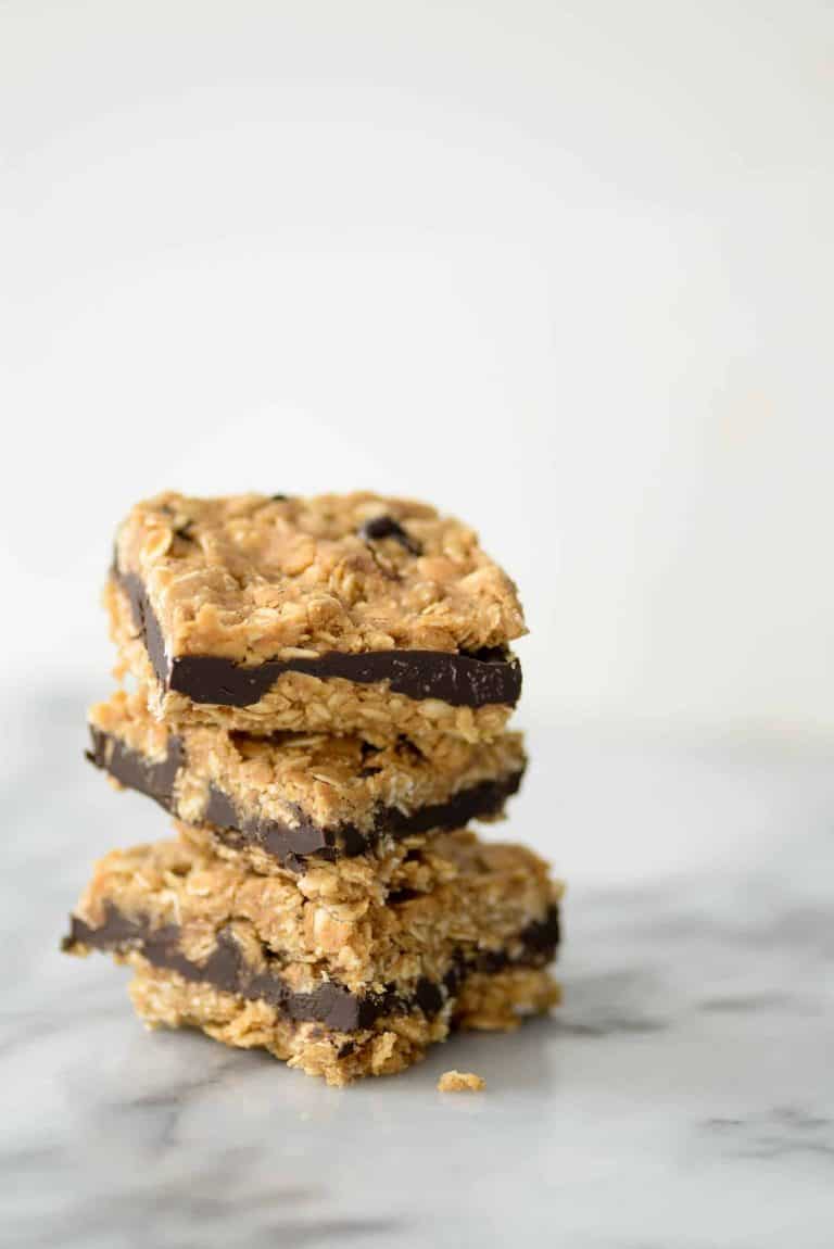 Dark Chocolate Almond Oatmeal Bars Delish Knowledge