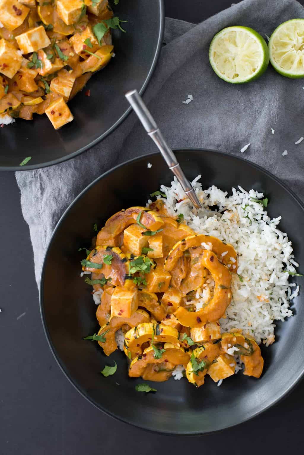 Vegan Delicata Squash Red Curry Delish Knowledge