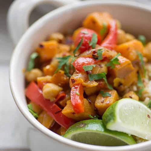 Sweet Potato Curry Bowls