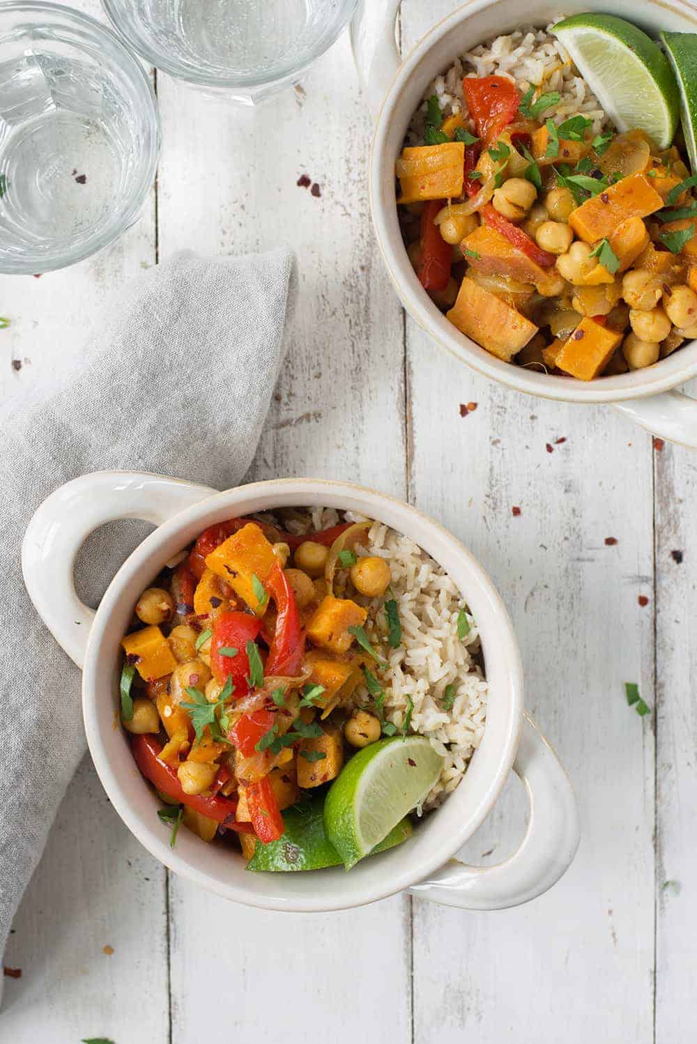 Vegan Yellow Curry Bowls 