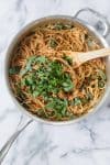 pan of caprese pasta