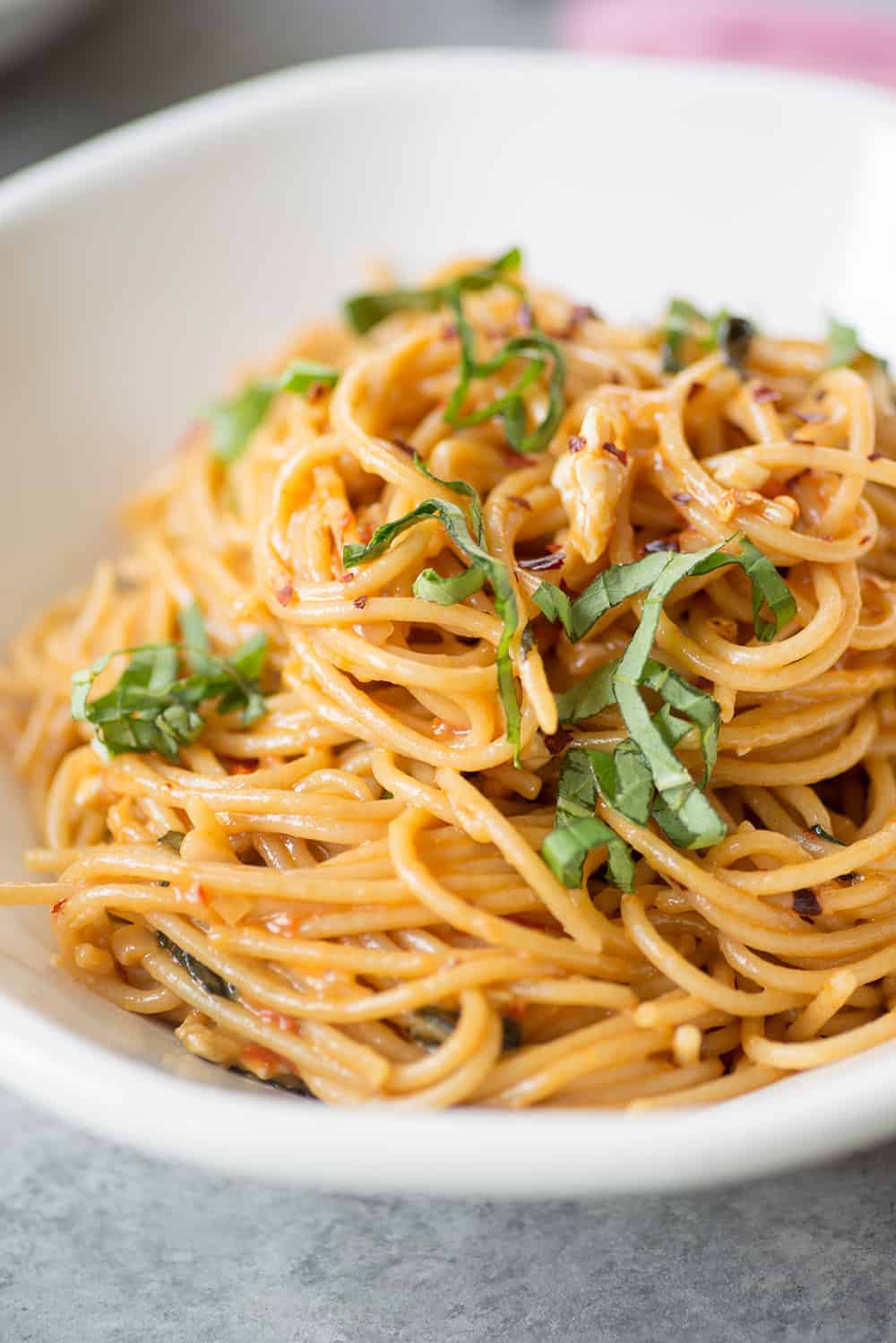 Easy Caprese Brie Pasta 7 Pile Of Pasta With Brie And Basil
