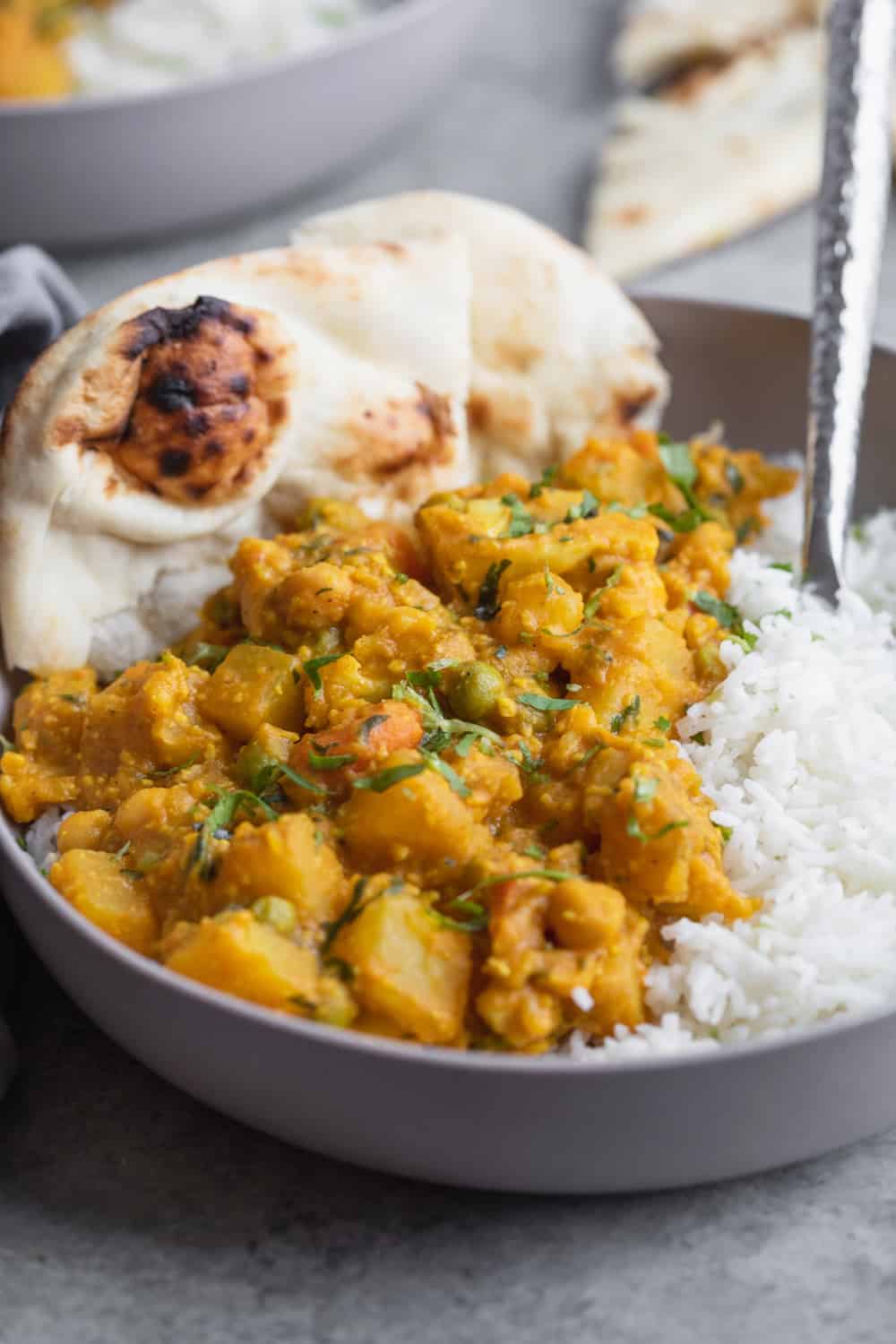 Vegan Korma Curry Recipe With Chickpeas