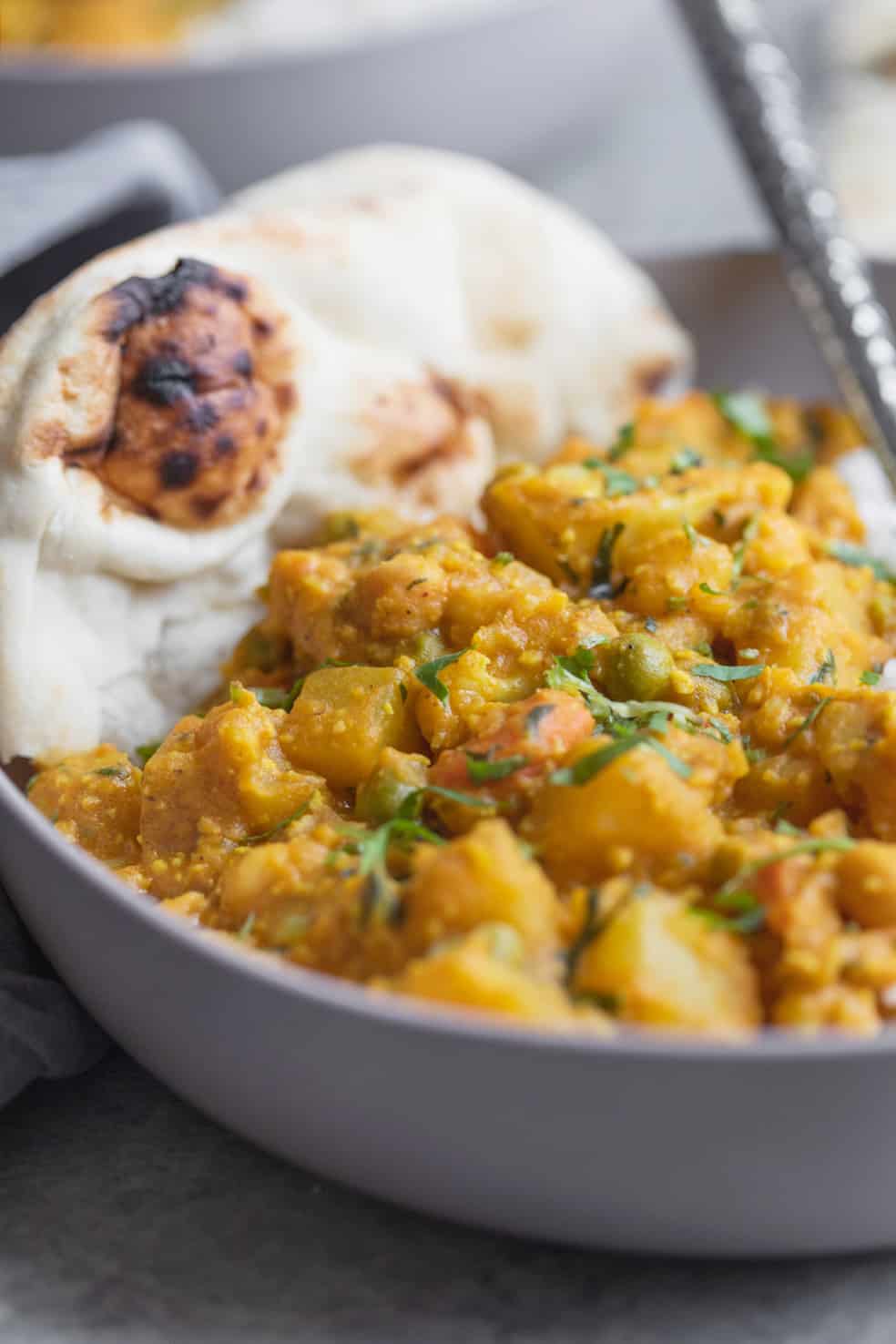 Close Up Of Vegan Curry Recipe